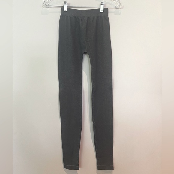 Nikibiki charcoal gray leggings tights base layer. Womens OS - Picture 3 of 11